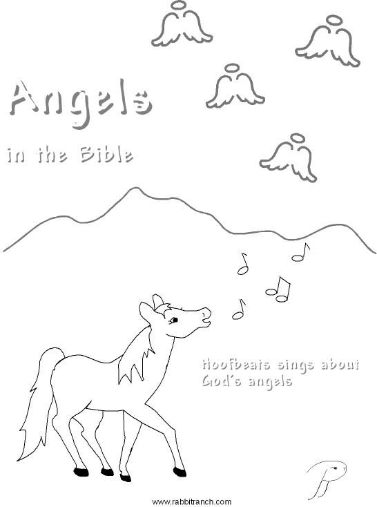 Angel coloring book